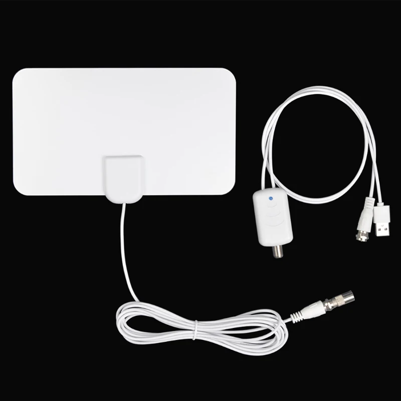 

Free Shipping Indoor Digitale Tv Antenne Vierkante Shield Antenne 200 Mijl Bereik 4K Hdtv Digitale 1080P Signaal Ontvanger Boost