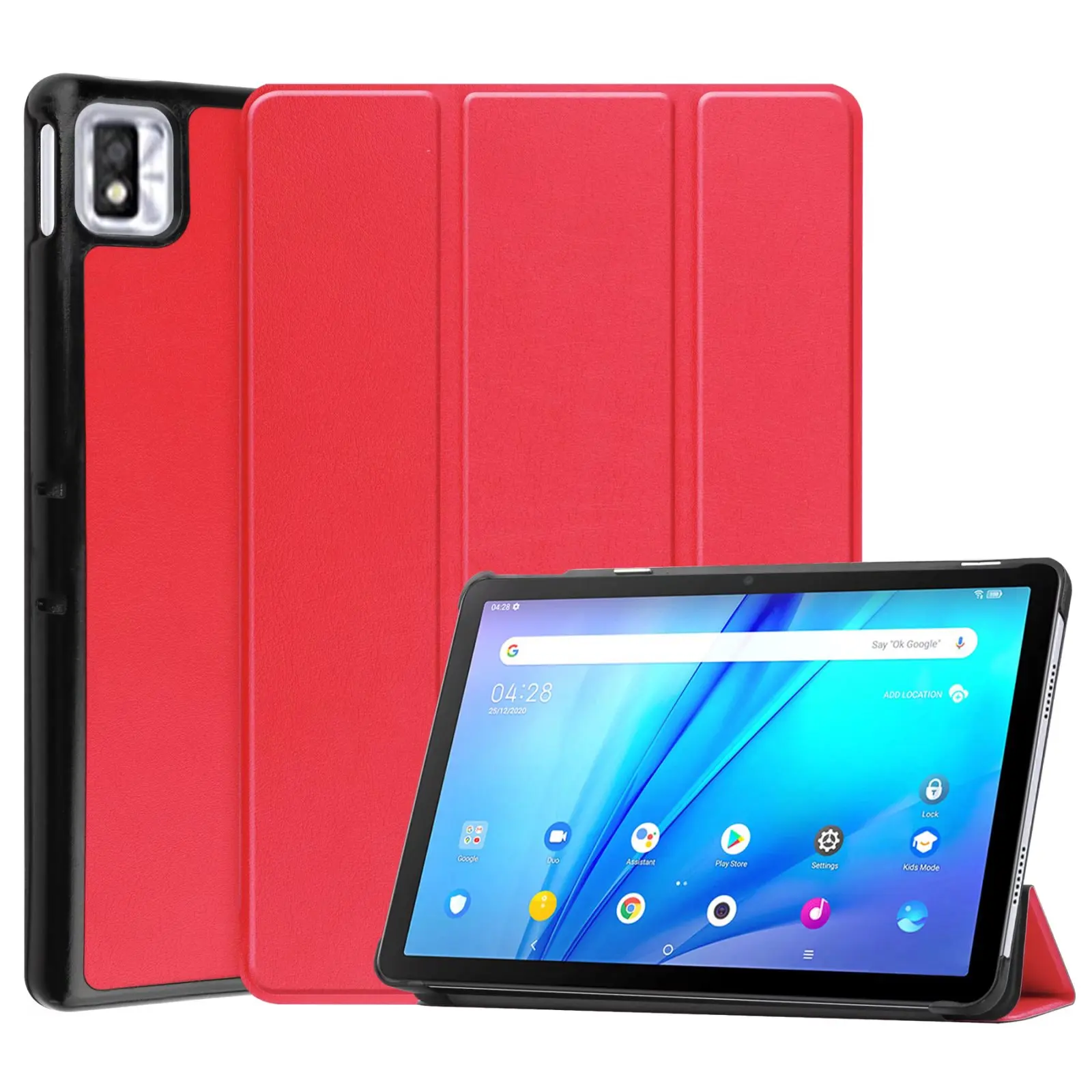 Capa de Couro pu para Tablet Estojo Tri-fold Estojo Fino Dobrável Tcl Tab 10s 9080g 10.1 9081x 2023