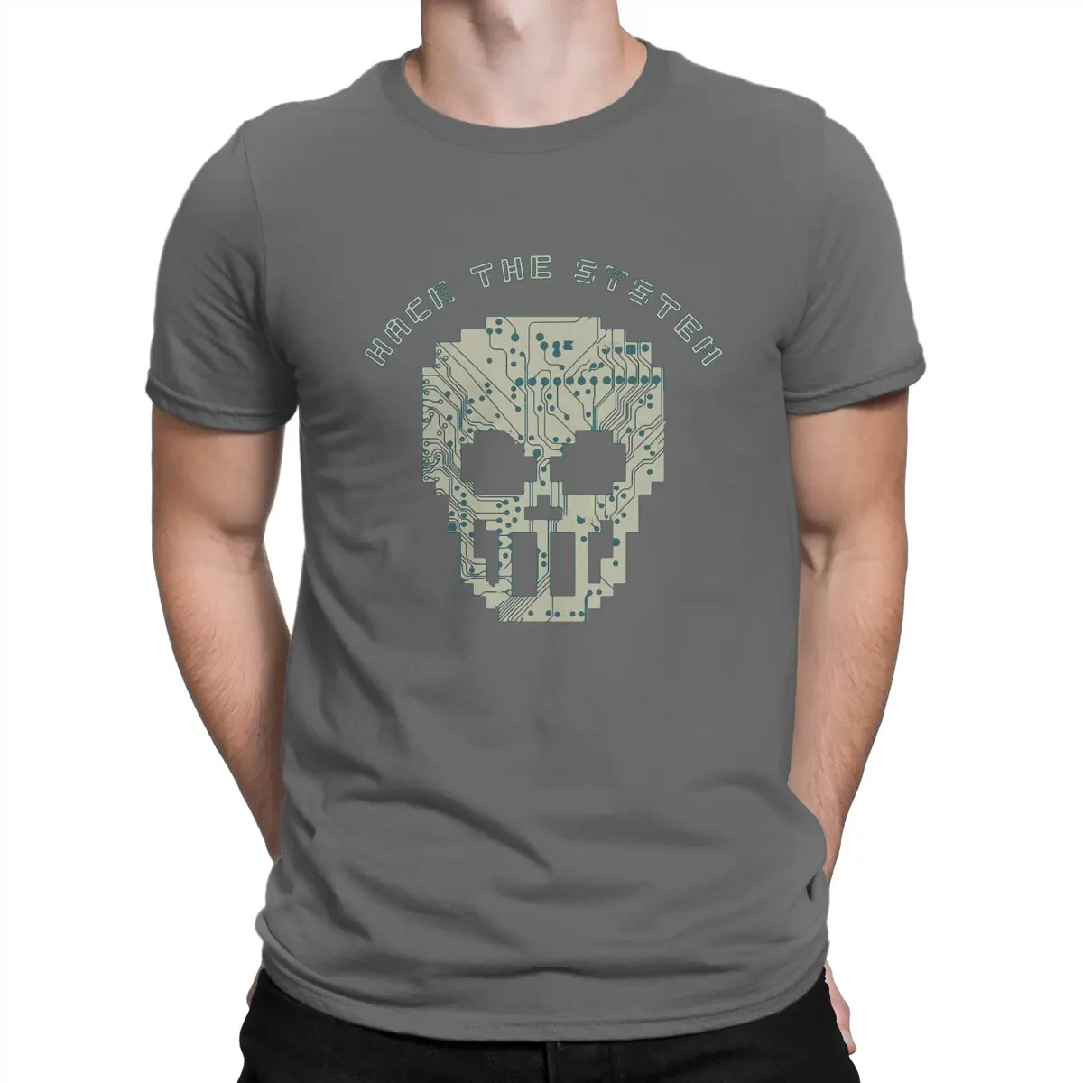 thumbnail image 1 of Camiseta única de Hack System, camiseta informal de Matrix, lo último para adultos, 1 of 7