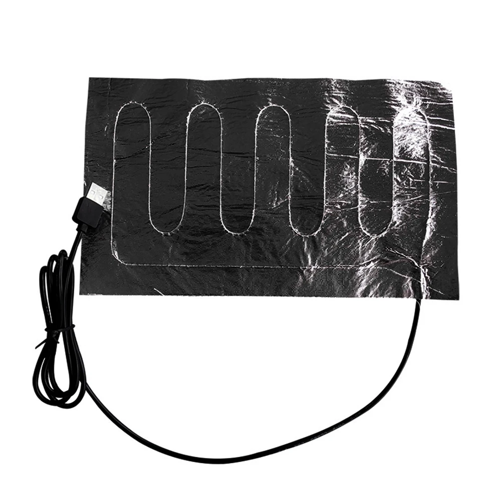 Heating Pad USB Heating Pad Folding Heated Sheet Car Seat Heating Cushion Seat Warmer Waterproof Pet Reptile Animal Winter Warm Heater Mat