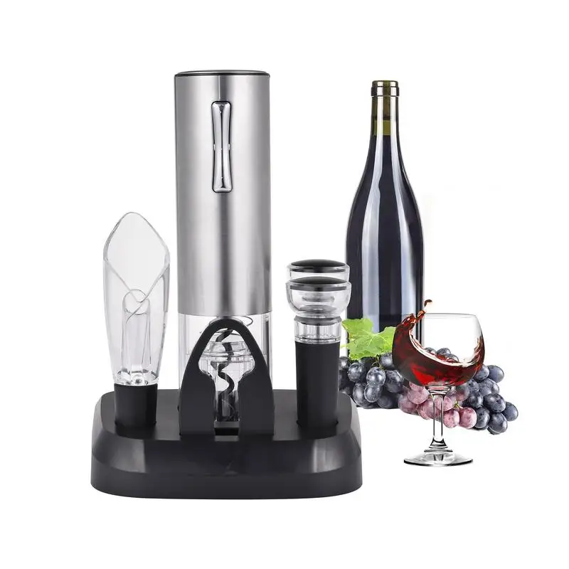 Wine Opener Electric Electric Wine Opener Set With Stand Rechargeable