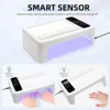 UV LED Lamp for Press On Nail Dryer Fast Dry 87 LEDs Nail Drying Lamp With Hand Pillow for Curing All Gel Nail Polish Manicure 5