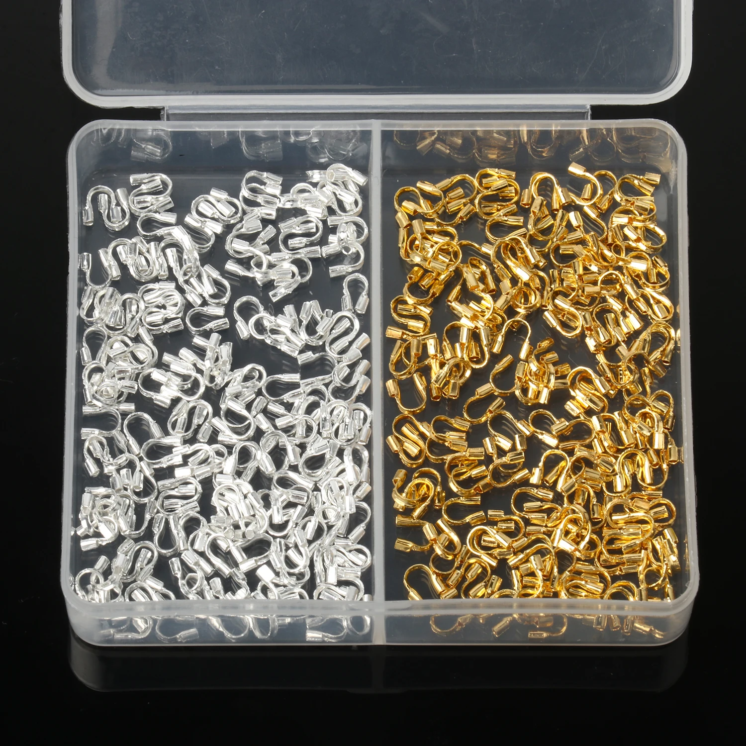 

1box Gold Color Silver Color Wire Protectors U Shape Guard Guardian loops Protectors Accessories Jewelry Clasps Connector