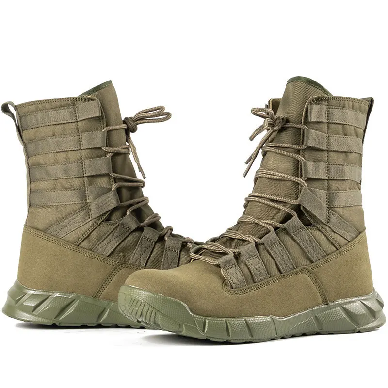 Bottes de Combat légères tactiques pour hommes, chaussures de randonnée en plein air dans le désert, respirantes et confortables, bottines de Jungle  322
