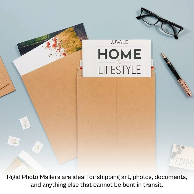 100-9 x 11.5 kraft paper hard photo paperback envelope by post