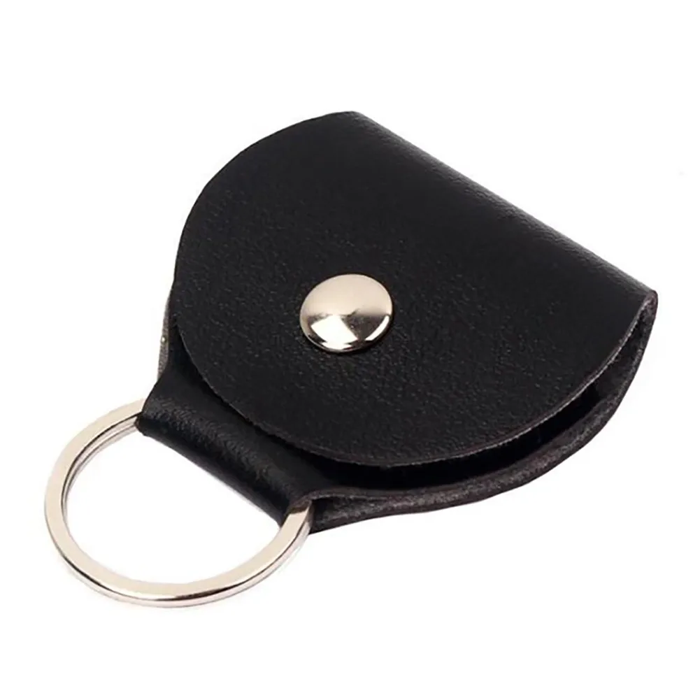 Description Picture 5 of itemGuitar Pick Holder Plectrum Bag Case 6 Pack Leather Keychain Plectrum Cases Mediator Bank Cow Leather 1-3 Pcs Guitar Picks