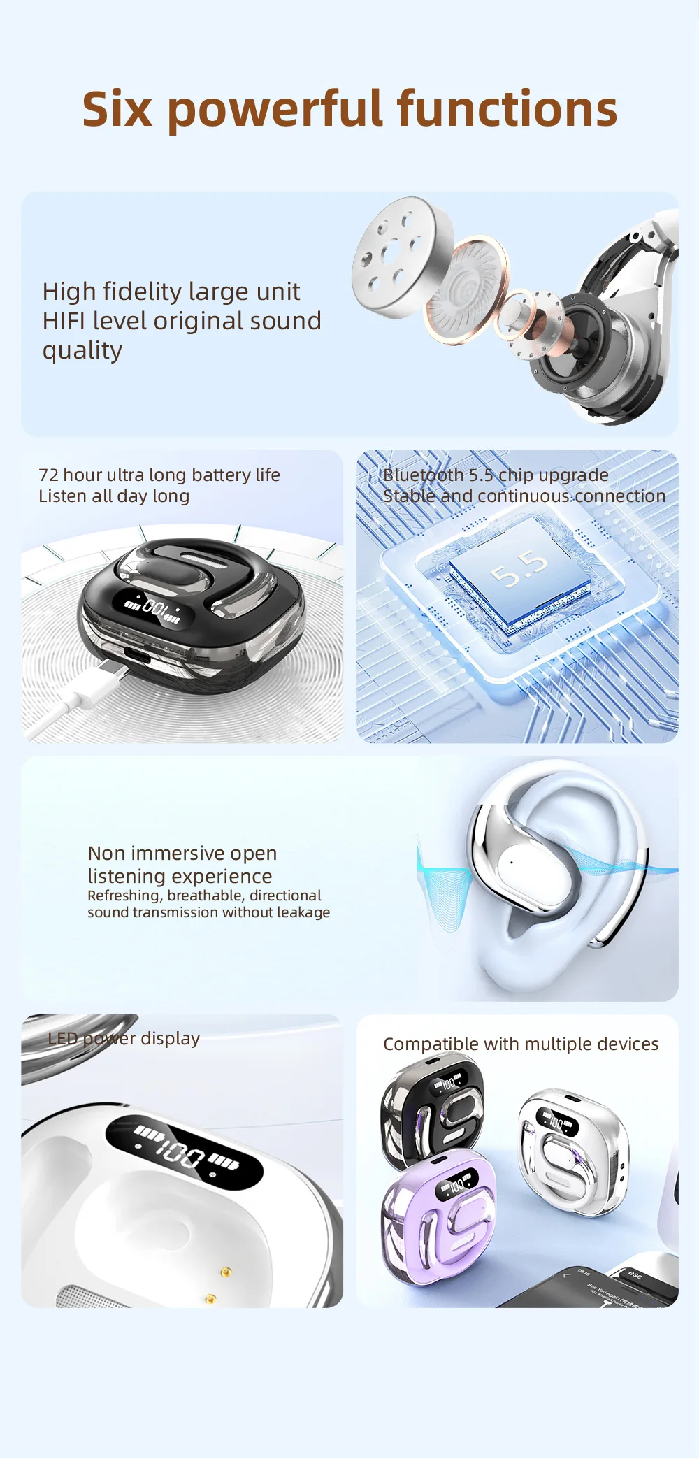 ear hook secure fit design