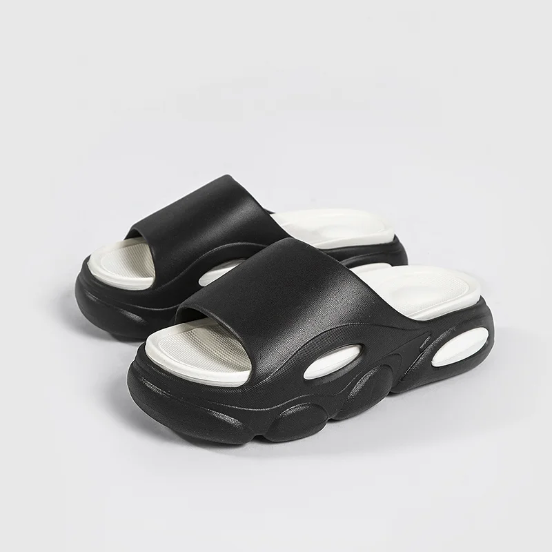 Kvinnors tjocka kuddar Sliders med mjukt skum Supermjuka halkfria tofflor för inomhus utomhus_voghion.com