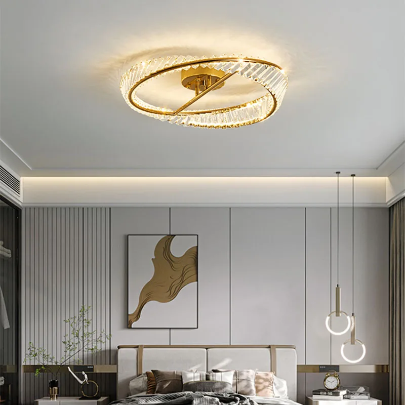 

Luxury Crystal Ceiling Lights Living Room Modern Kitchen Indoor Ceiling Lamps Spot Lustre Candeeiro De Teto Home Decorations