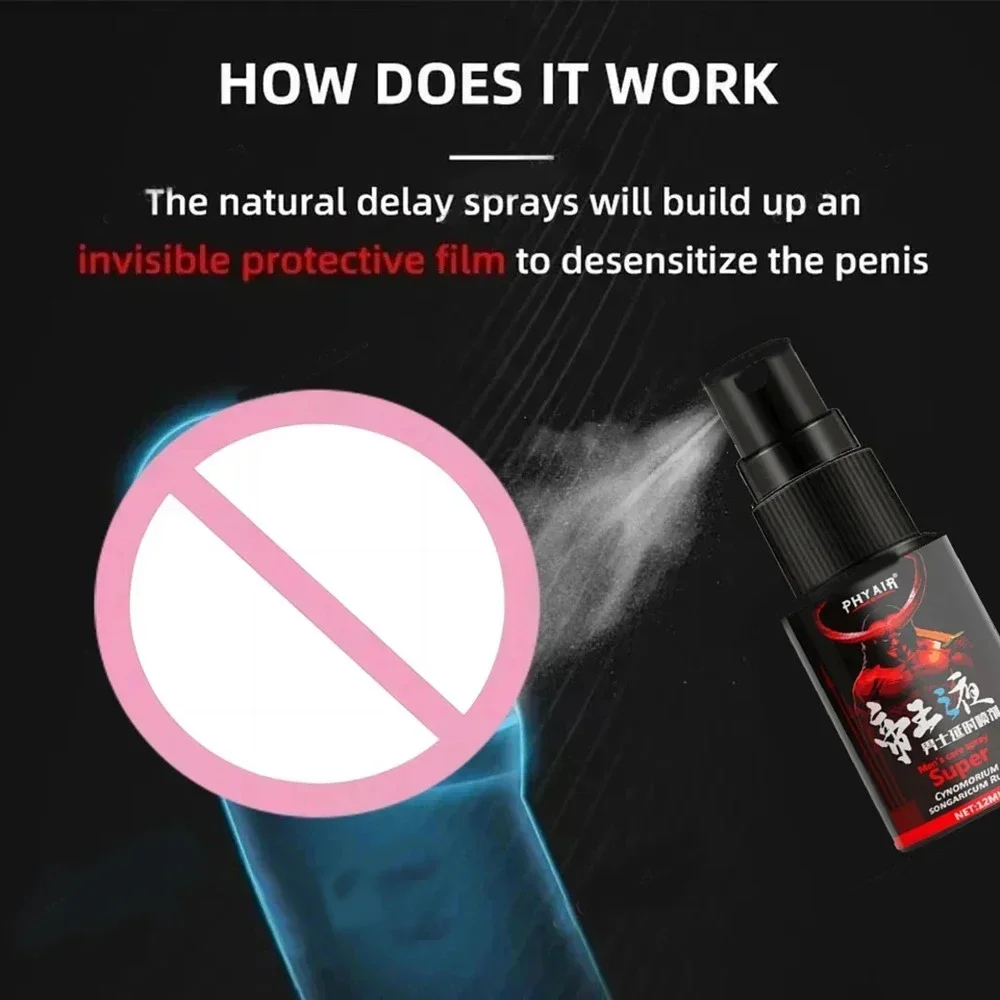 Men's delay time spray