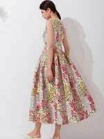 DEVCHATA Summer Elegant Jacquard Women Long Maxi Luxury Dress Floral Fashion Party Robe Femme Vintage Vestido Evening Clothing - Image 2