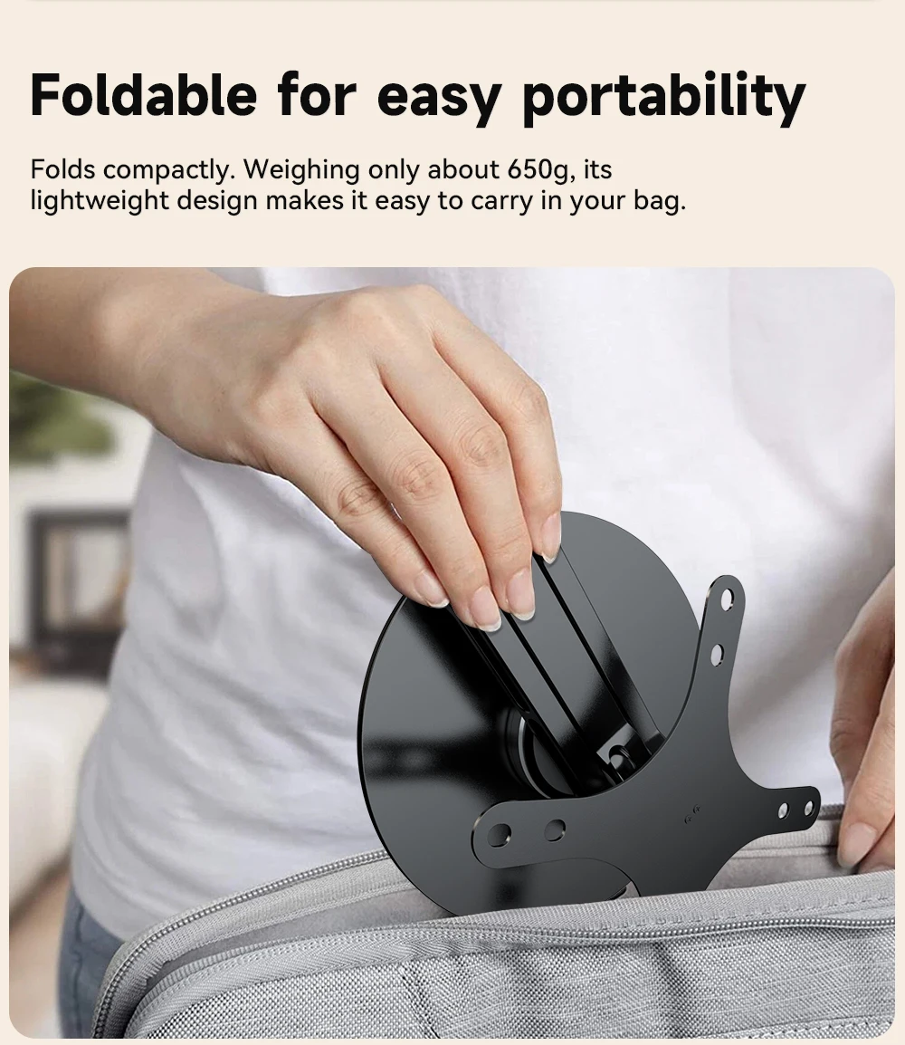 Adjustable VESA-Compatible Monitor Stand with Swivel and Tilt Features