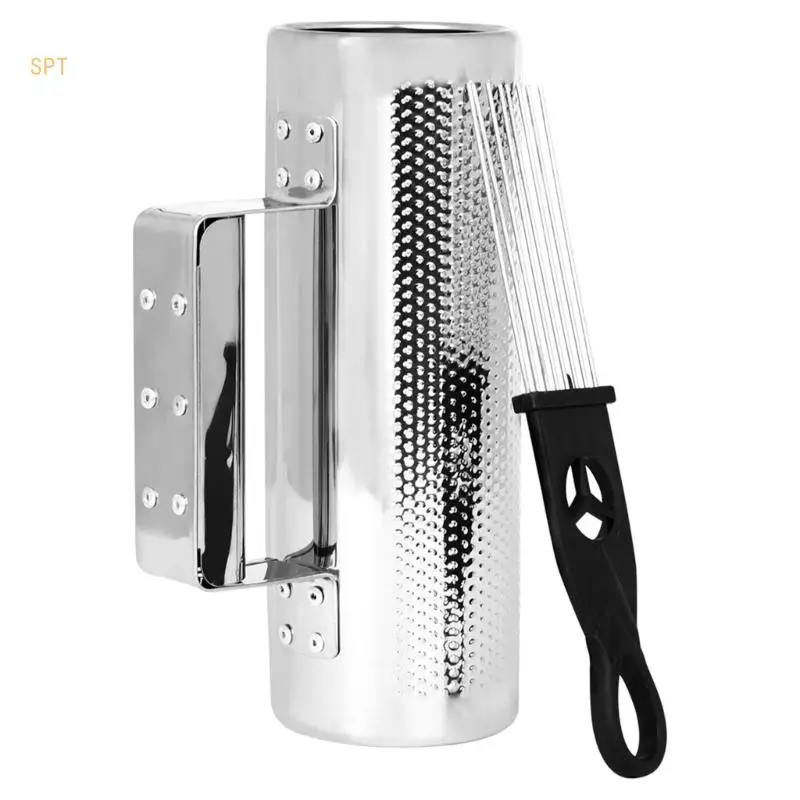 Guira Shaker Latin Percussions Guiro Instrument with Scraper for Performances 714F