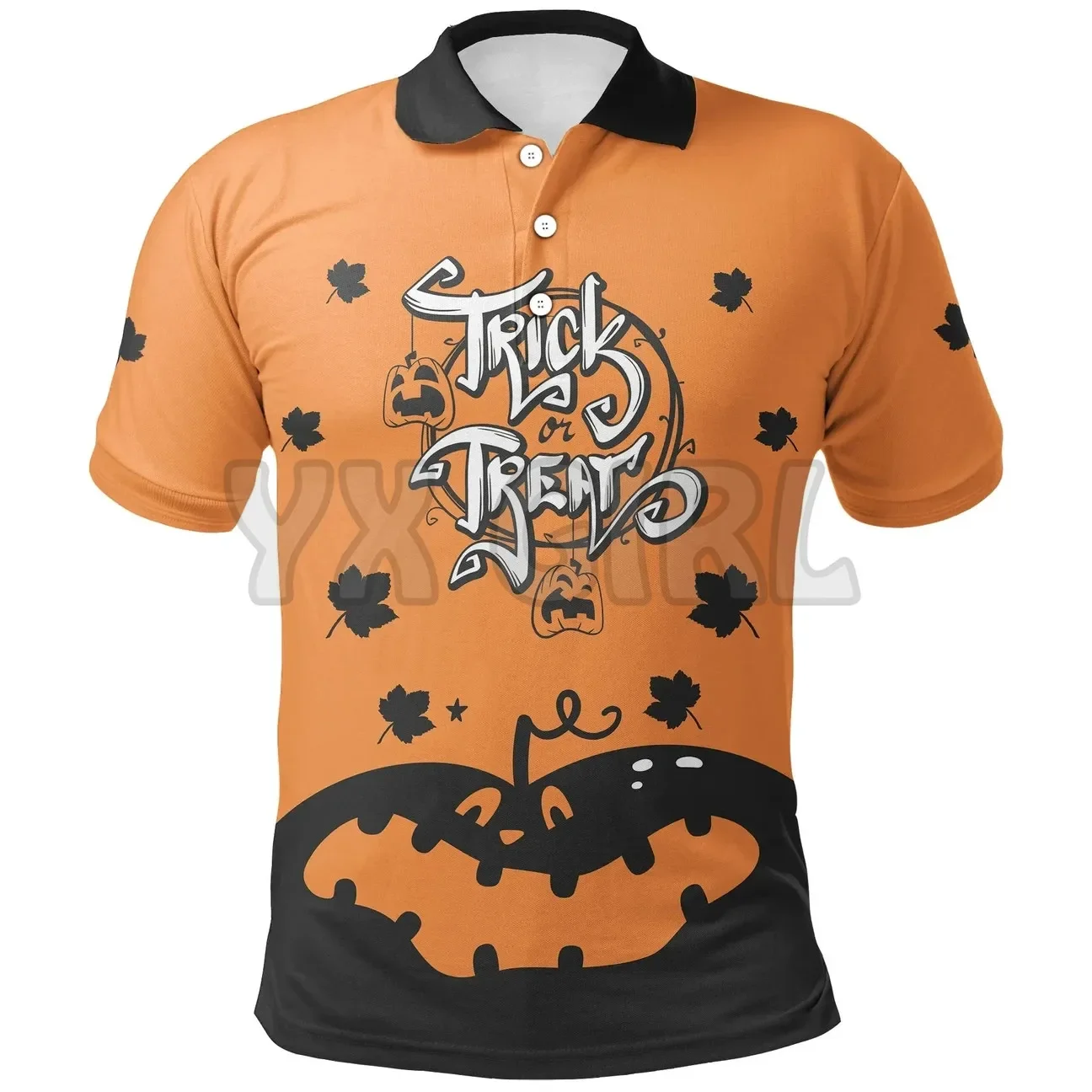 

2024 Summer shirts women for men Canada Halloween Bat Red Pumpkin Maple Leaf 3D printed Short sleeve t shirts Tops camisas