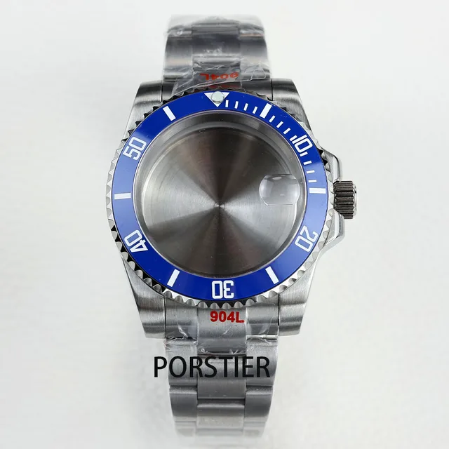 Custodie Per Orologi Da Uomo Submariner Da 40mm 38mm Lunetta In Ceramica Vetro Zaffiro Per Seiko Nh34 Nh35 Nh36 Miyota 8215 Movimento Quadrante - Foto 11