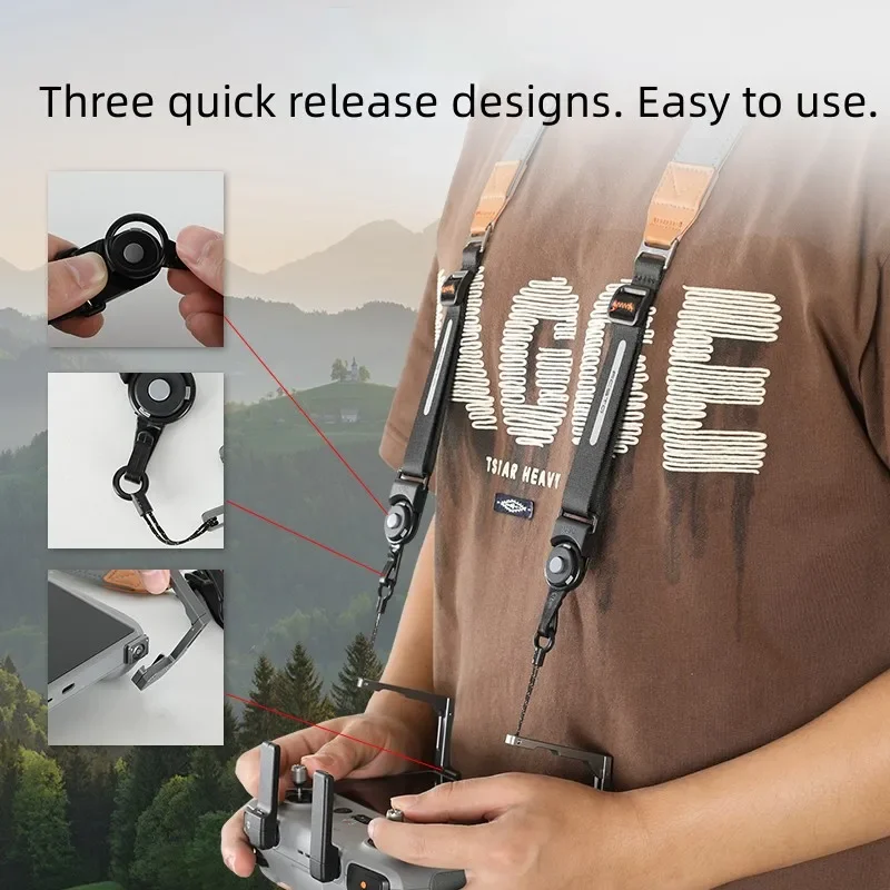 Lanière cou auto-équilibrante pour télécommande DJI RC/RC2