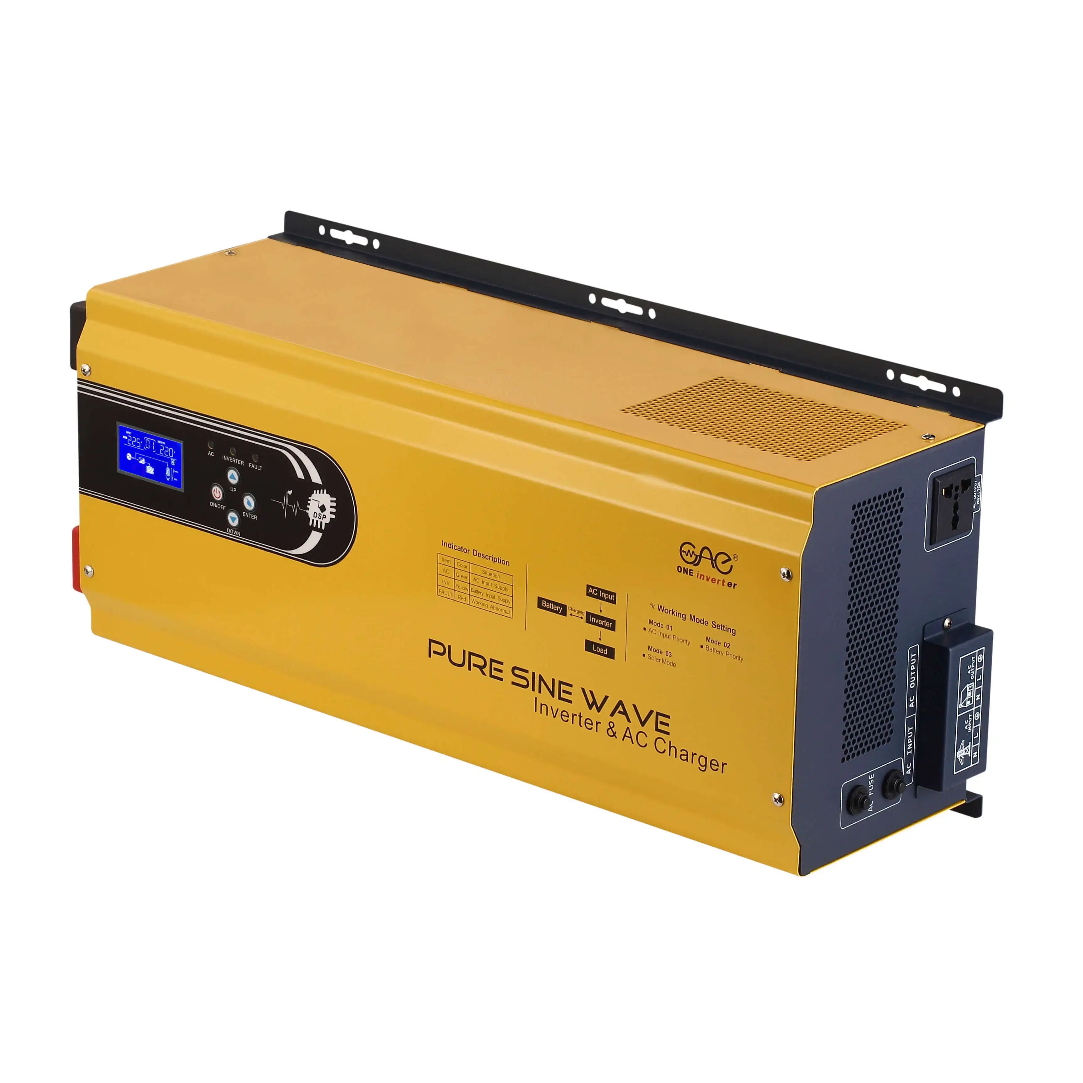 5Kva 24V 220V Off Grid Inverter 4000W Pv Onda Sinusoidale Pura Caricabatterie A Bassa Frequenza Inverter Di Energia Solare