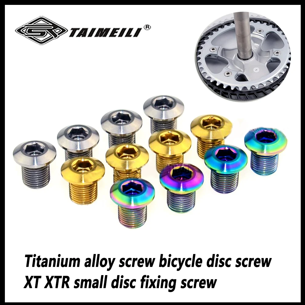 Taimeili-titanium Alloy Bicicleta Parafuso Parafuso de Fixação de Disco xt Xtr Pequeno Pcs