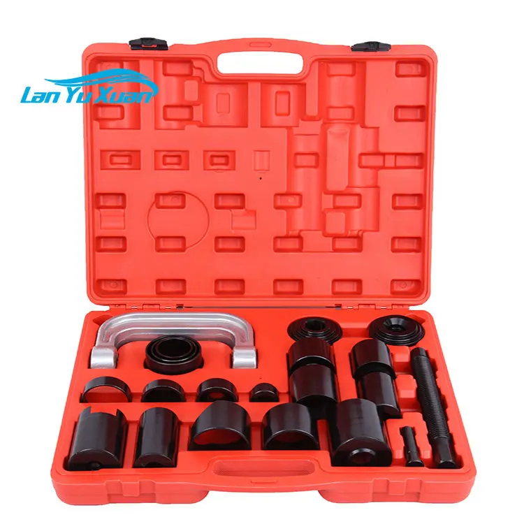 

Auto Car Repair Press Remover Separator Installing C-Frame Kit 21PCS Universal Ball Joint Service Tool Set