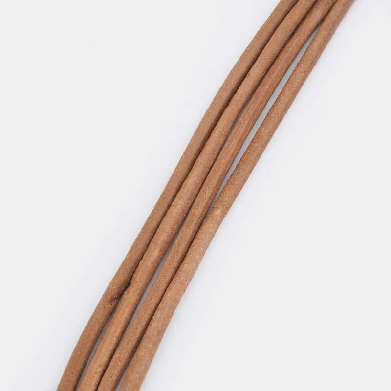 5 미터 자연 2mm 3mm 4mm 5mm 6mm 진짜  가죽 코드 라운드 로프 문자열 DIY 목걸이 팔찌 쥬얼리 만들기위한