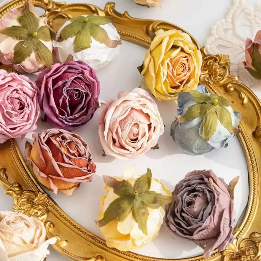 Künstliche Blumen Seidenrosen Hochzeit Brautsträuße Dekor Kranz Premium Blumenstrauß Festival Outdoor Garten Party DIY Geschenke Boxen