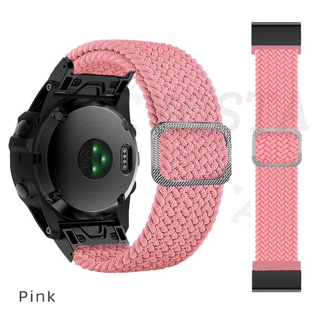 Smart Watch Band For Garmin Fenix 6 6Pro 5 5Plus 7 Descent Mk2S Easyfit Braided Strap For MARQ Series Watchband Accessories