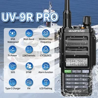 BAOFENG UV-9R PRO Multi Band Walkie Talkie IP68 Waterproof Wireless Copy Frequency Tri Power Type-C DTMF Long Range Ham Radio 2