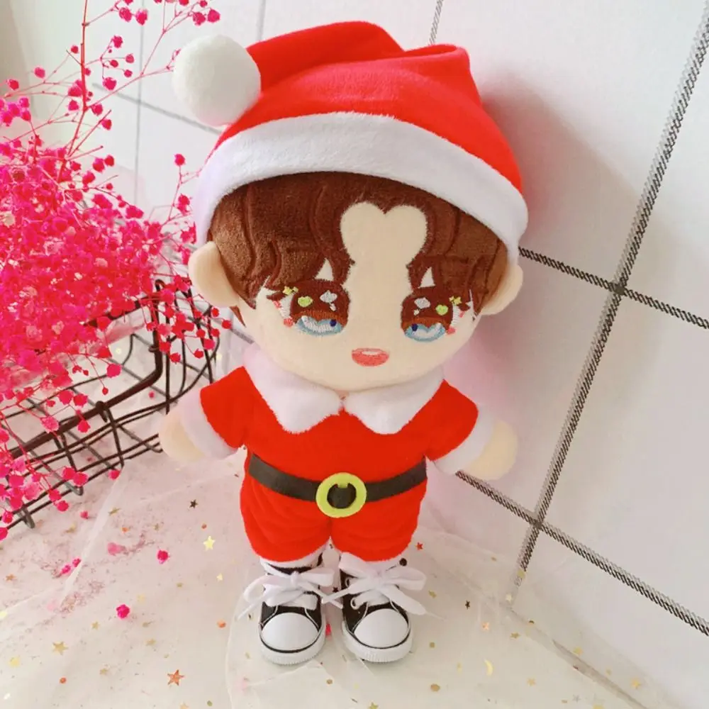 Cute Elk Santa Claus Cotton Dress Stuffed Lovely Xmas Cotton ‘s Clothes Soft Kawaii 20CM Clothing Christmas