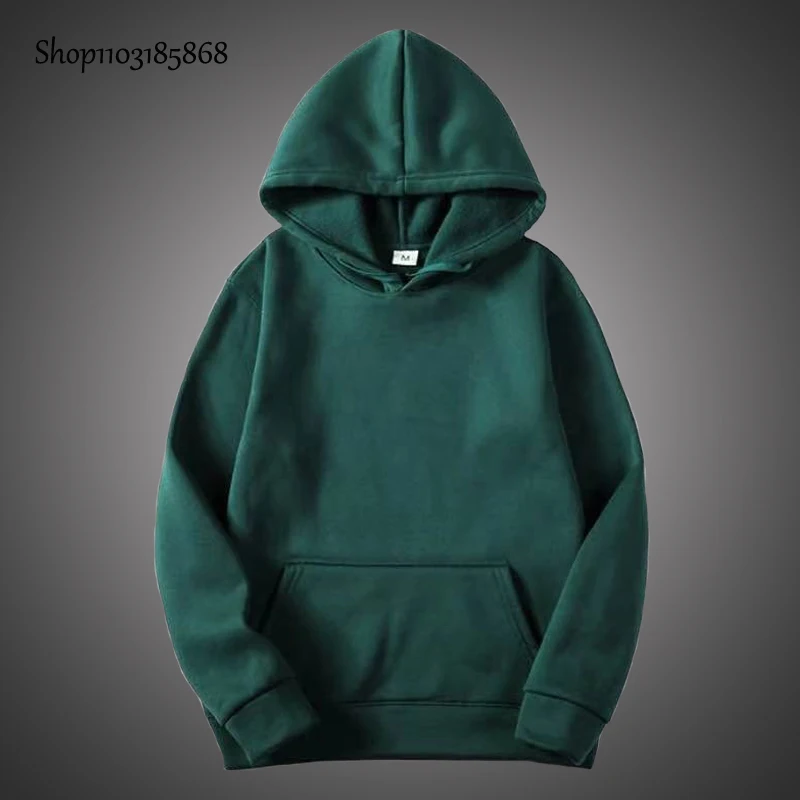 

Solid Men's Casual Hoodies Spring Autumn Basic Sweatshirt Hooded Men Colorful Mens Pullover Loose Streetwear S-3XL DM-0028