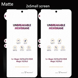 Oleophobic Hydrogel Screen Protector - Matte Clear Finish - Magic V3 (2xSmall)