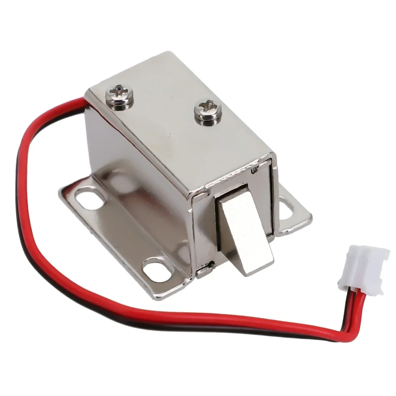1pcs Electronic Latch Lock Catch Door DC12V 0.35A Electro-Magnet Release Solenoid Slant Slug Access Control Electronic Lock
