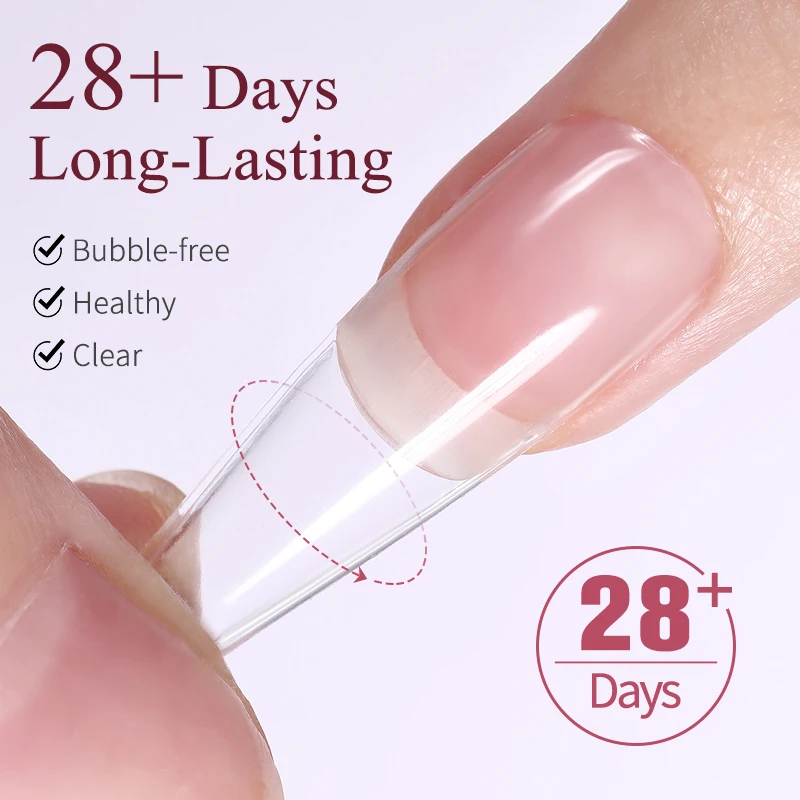 Lilycute 7Ml Zachte Geltip Zelfklevende Lijm Voor Valse Tips Verlengen Druk Op Nagels Nail Art Langdurige Doorweekt Uv-Gel Nagellak