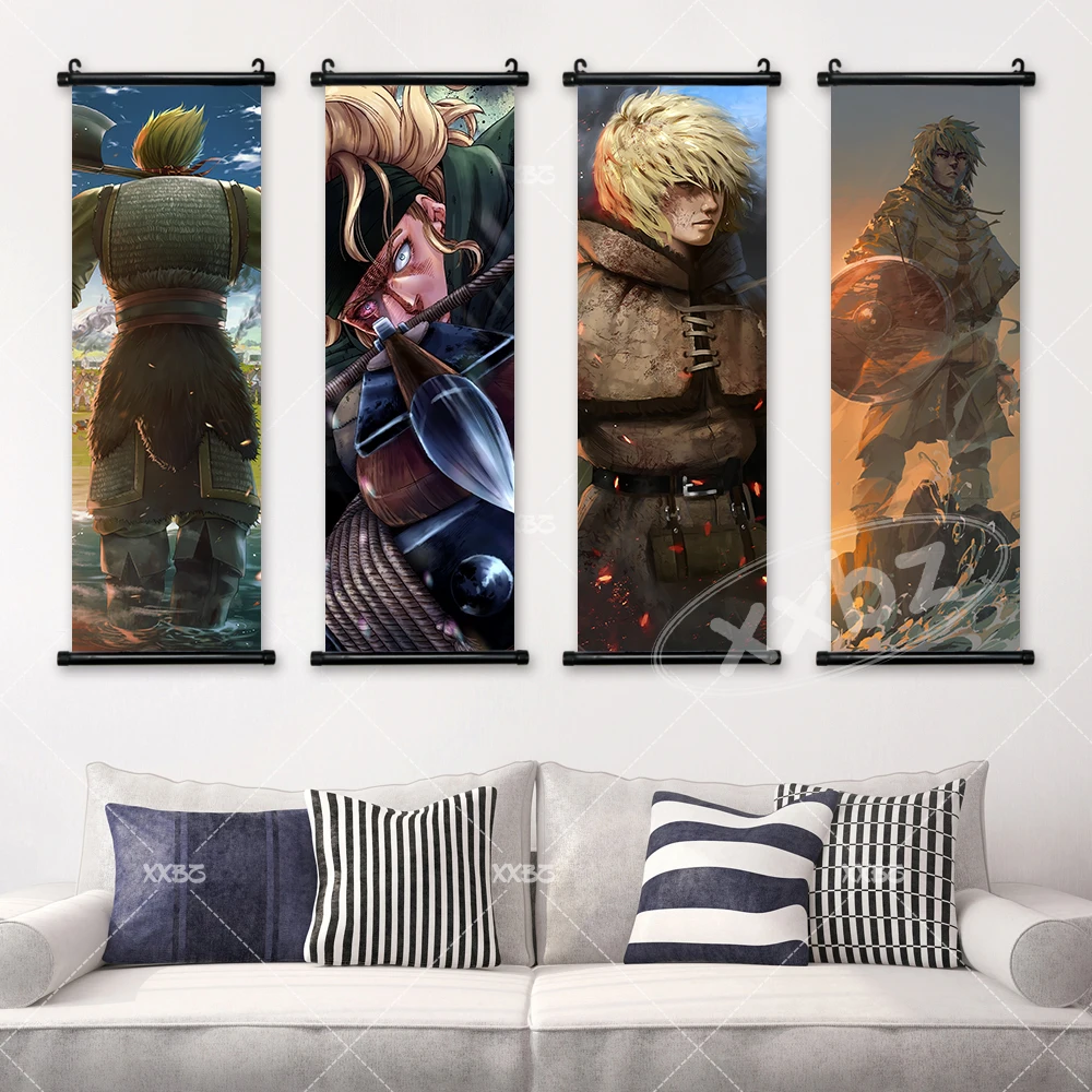 Vinland Saga Anime Wall Art: Thorfinn & Askeladd Decor Canvas Poster