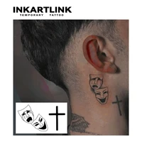 Clown Cross  Temporary Tattoo,Lasts To 15 Days New Technology Magic Waterproof Semi Permanent Sticker. 2