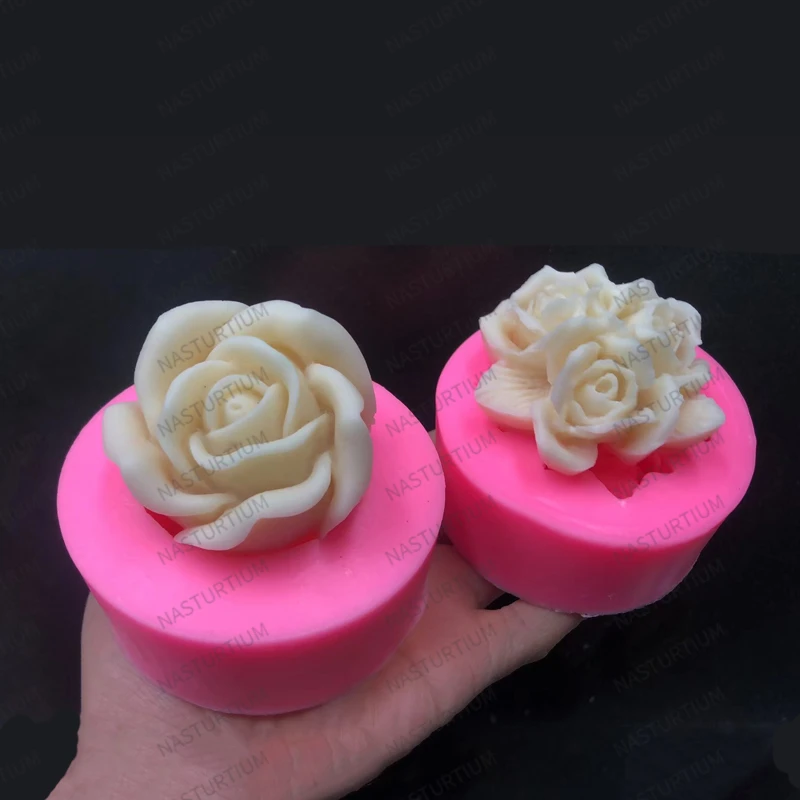 3D Rose Flower Candle Mold for Crafts Diy Silicone Candle Making Kit  Handmade Scented Candle Form Aroma Candles Molds for Resin