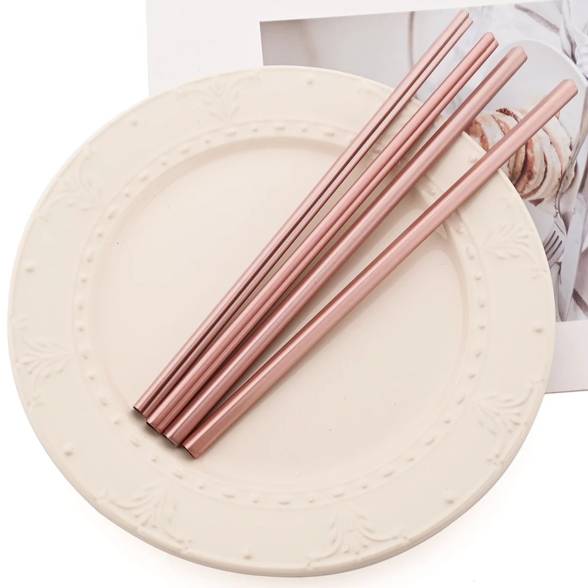 Heart-Shaped Stainless Steel Reusable Straw Set with Cleaning Brush