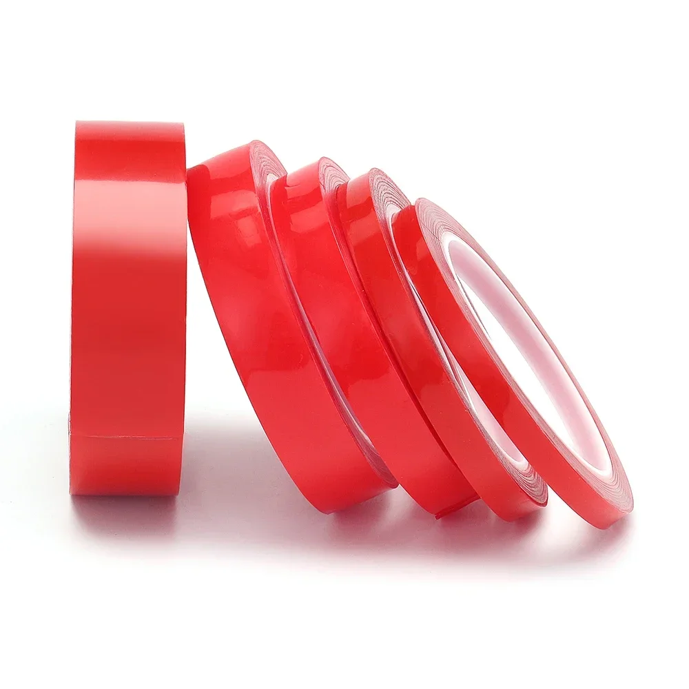 Double Sided Tape Nano 3Meter 10/20/30mm Width Transparent Washable Adhesive Nano Traceless Sticker Glue Red