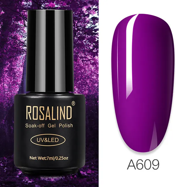 ROSALIND Nail Gel Polish Glitter Series Gel Varnishes All For Manicure Soak Off UV Lamp Nails Art Semi Permanent Gel Polish RAA609