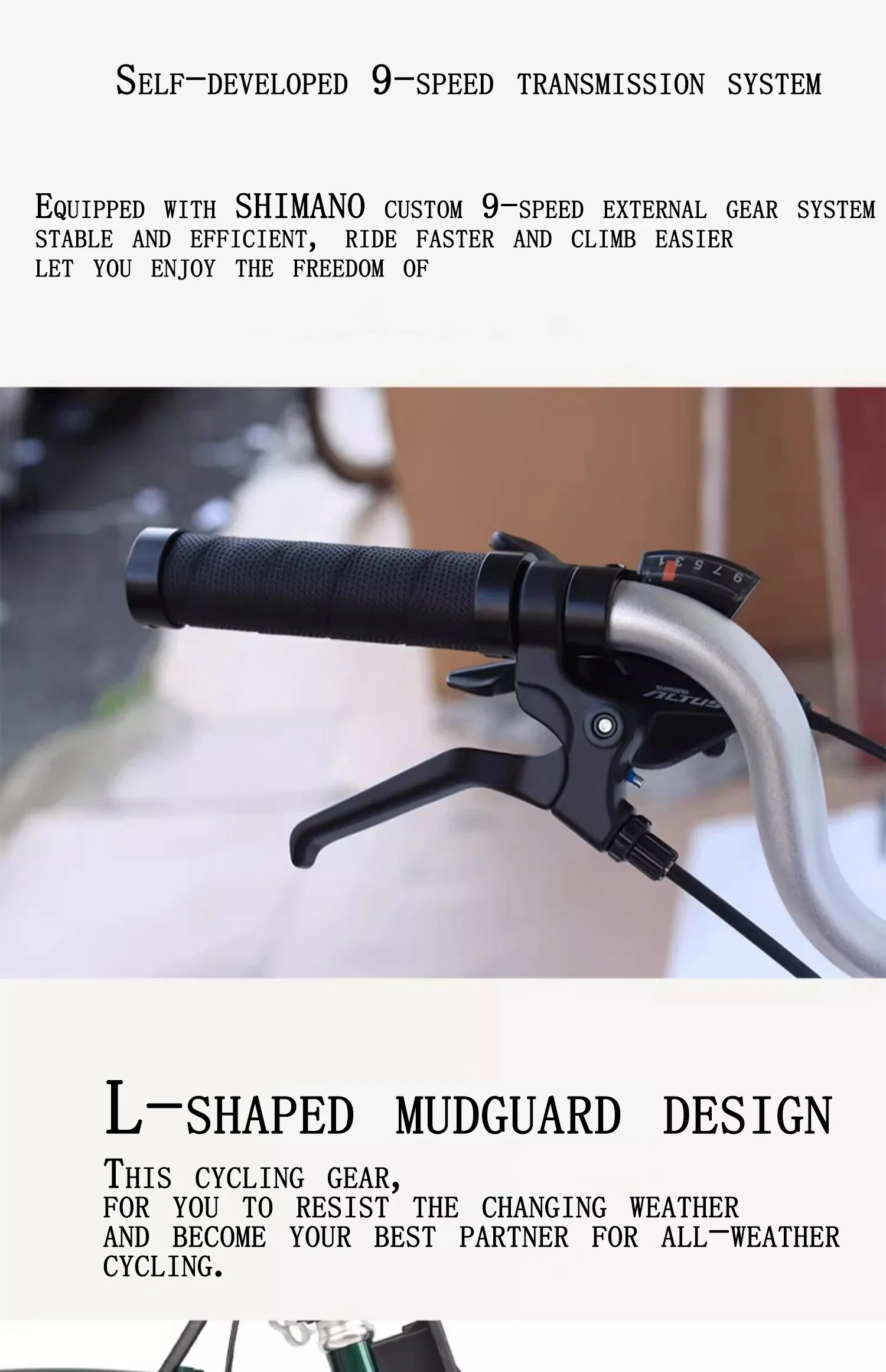 Description Picture 6 of itemRetro Folding Bicycle 16 Inches External 9 Speed Double C Brake Portable CRMO Three Fold Frame 53Tankset 349 Wheels Bike