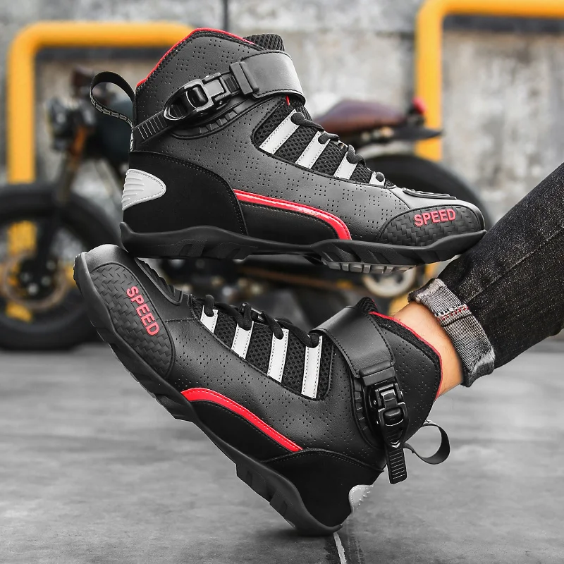 Motorcycle Shoes Large-sized Cycling Sports Shoes Men's Cycling Sports Four Seasons Flat Travel Equipment Motorcycle Shoes Mens Shoes