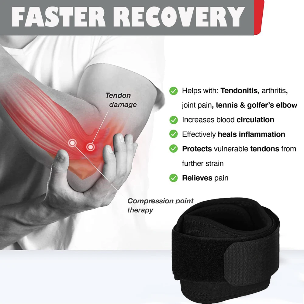 Tennis Elbow Braces Golfers Elbow Forearm Brace Straps Compression Pad Lateral Pain Syndrome Epicondylitis Brace elbow brace,elbow strap