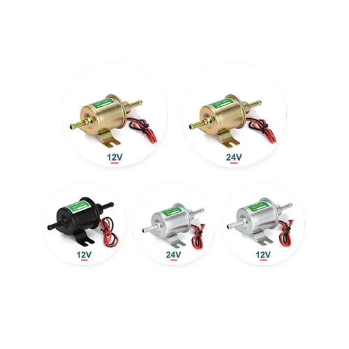 12V/24V 범용 전기 연료 펌프 저압 볼트 고정 와이어 디젤 가솔린 HEP-02A 자동차 기화기 오토바이 ATV 2