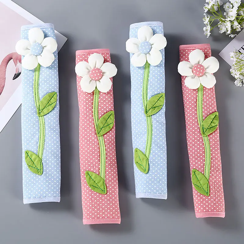 Cloth Handle Cover Door Fridge Knob Cover Cotton Refrigerator Handle Gloves For Home Decations door knob covers door handle covers
