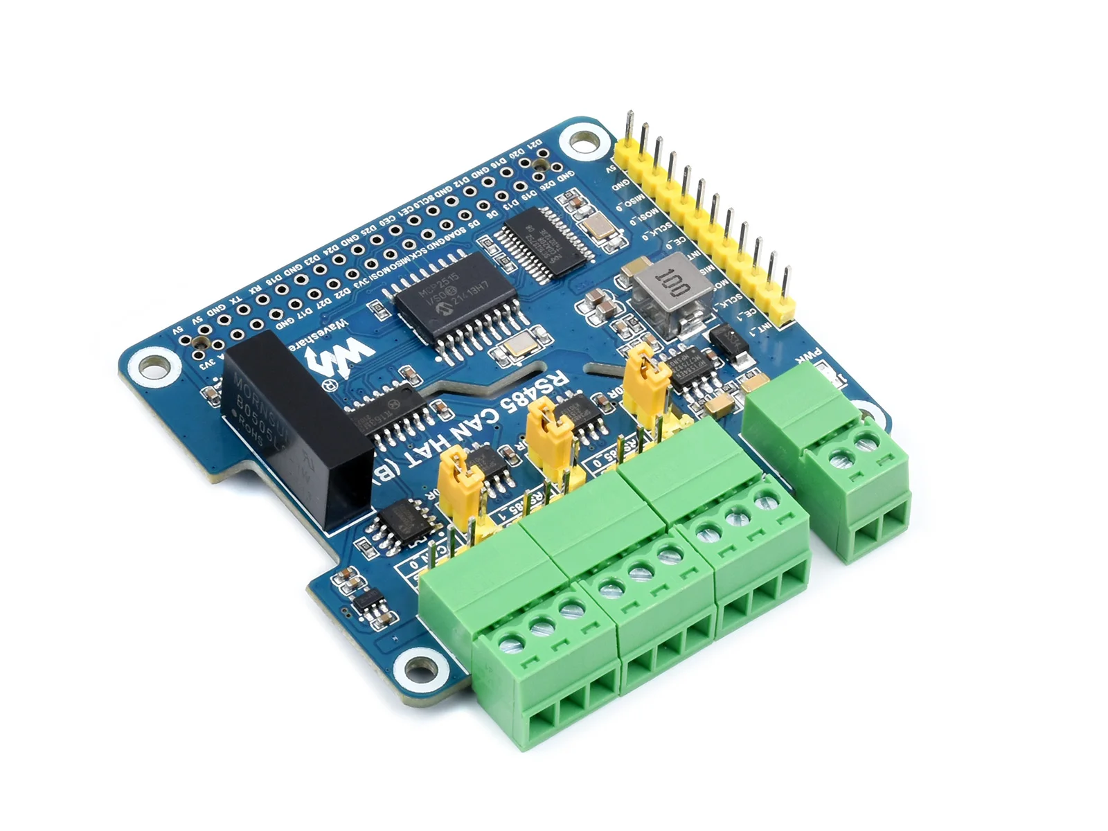 Isolato Rs485 Può Cappello (B) Per Raspberry Pi 2-Ch Rs485 E 1-Ch Può Multi Protezioni Personalizzate Per Schede Serie Raspberry Pi