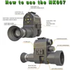 Megaorei Night Vision Scope Monocular 1080P 200-400M Infrared Camcorder Support Photo Video Recording with Rechargeable Battery 2
