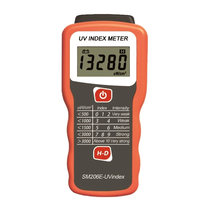 UV Index Meter Portable Digtial Ultraviolet Radiation Blocking Performance Detector Irradiation Intensity of UVA + UVB In Sunlight uv illuminometer