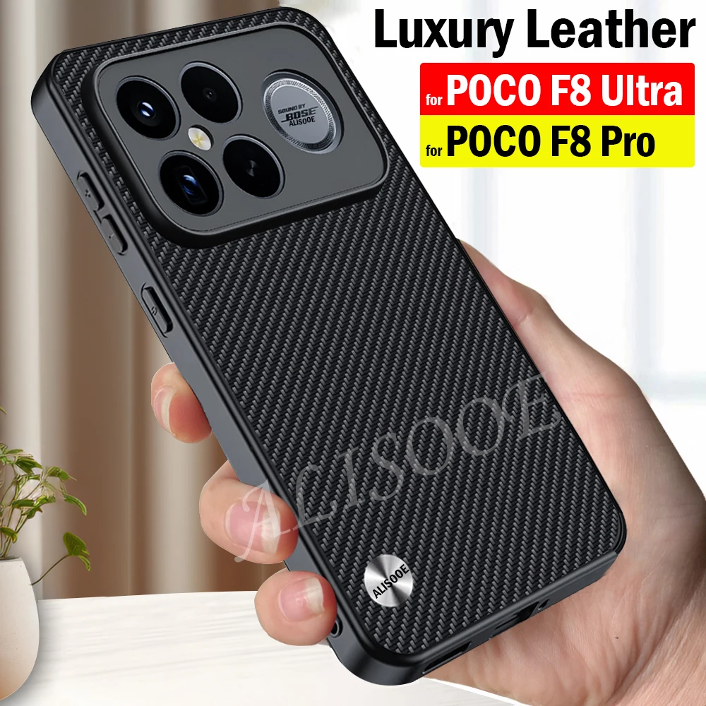 Fashion Fiber Texture PU-Leather & Plastic Protective Case Cover