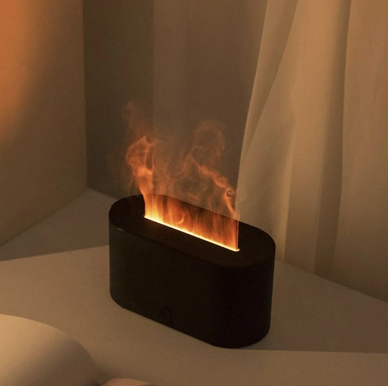 Enhanced Aromatic Flame Humidifier with LED Light