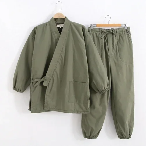 男性、着物の伝統的な服、トップスとパンツのセット、パジャマ、yukata