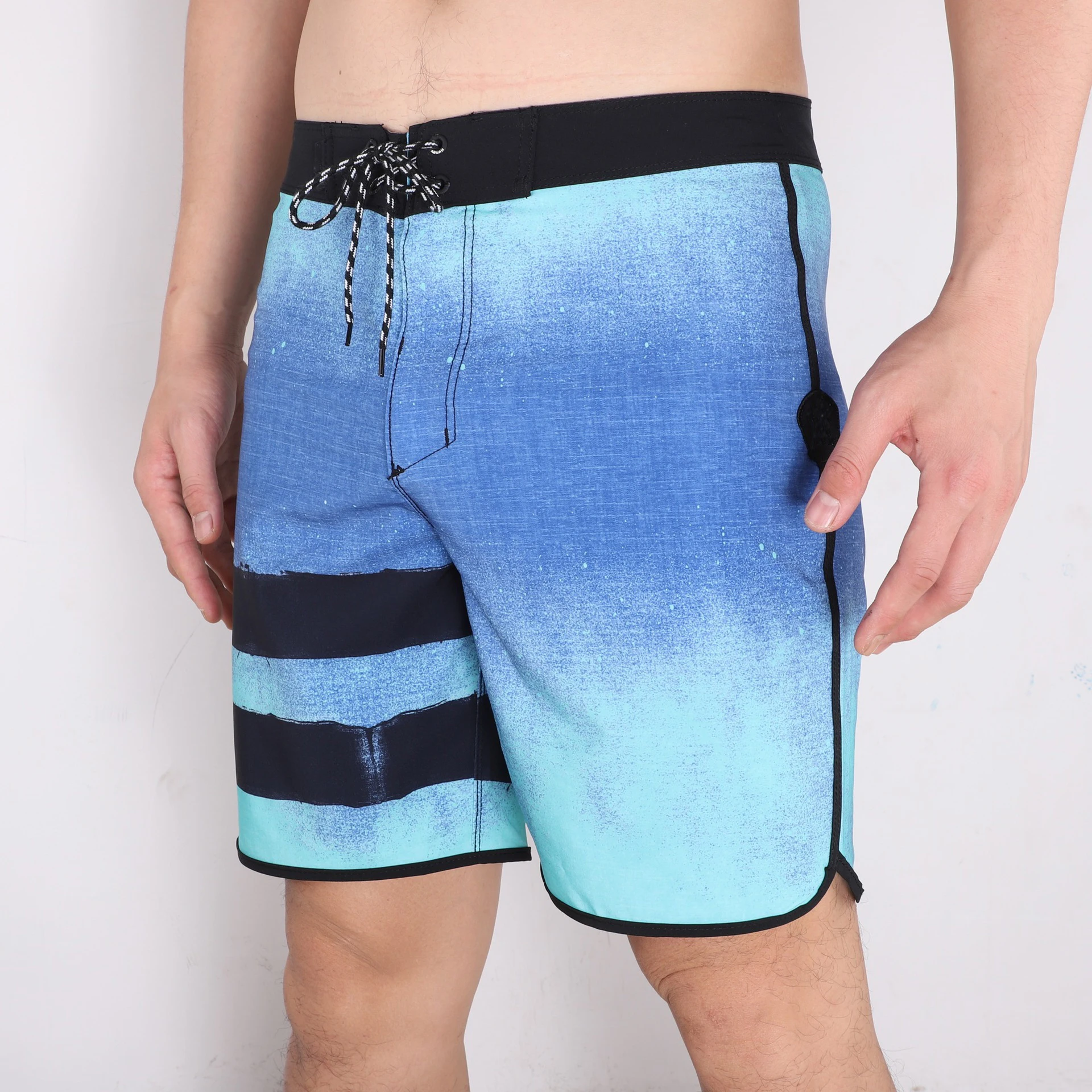 Men BoardShorts Phantom Beach Shorts With Label Swimming Pants Stretch Fitness Sports Shorts Waterproof Surf Shorts Homme 6